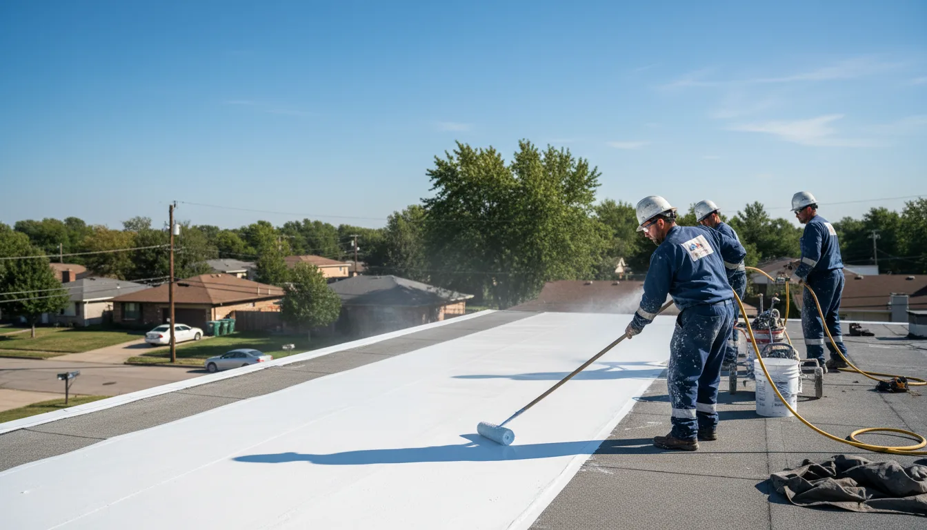 Commercial roof coating in Cloverdale, IN near me